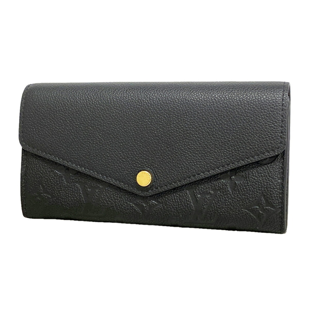 Louis Vuitton Monogram Empreinte Portefeuille Sarah Long Wallet M82257 Noir (...